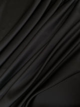 Black Stretch Crepe Back Satin