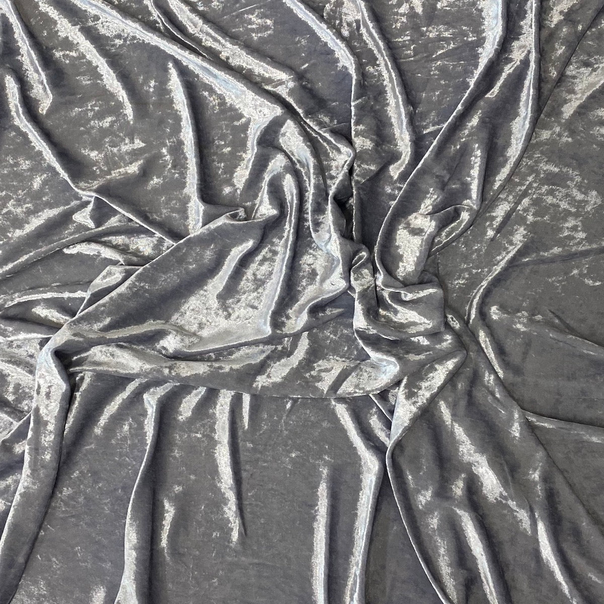 Crushed Stretch Velvet Fabric by the Yard