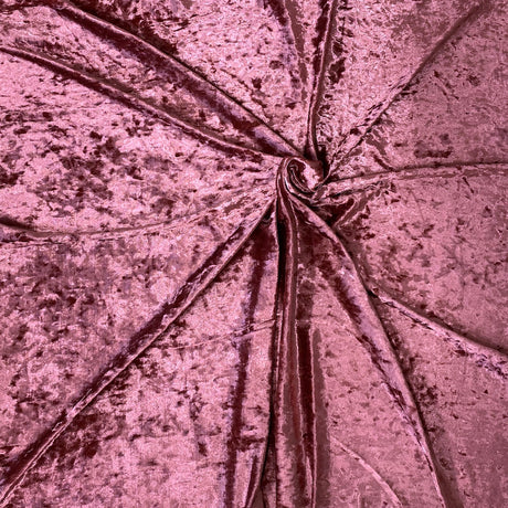 Crushed Stretch Velvet Fabric - 96% Polyester 4% Spandex, 4-Way Stretch, 60" Width, 220 GSM (1 Yard)
