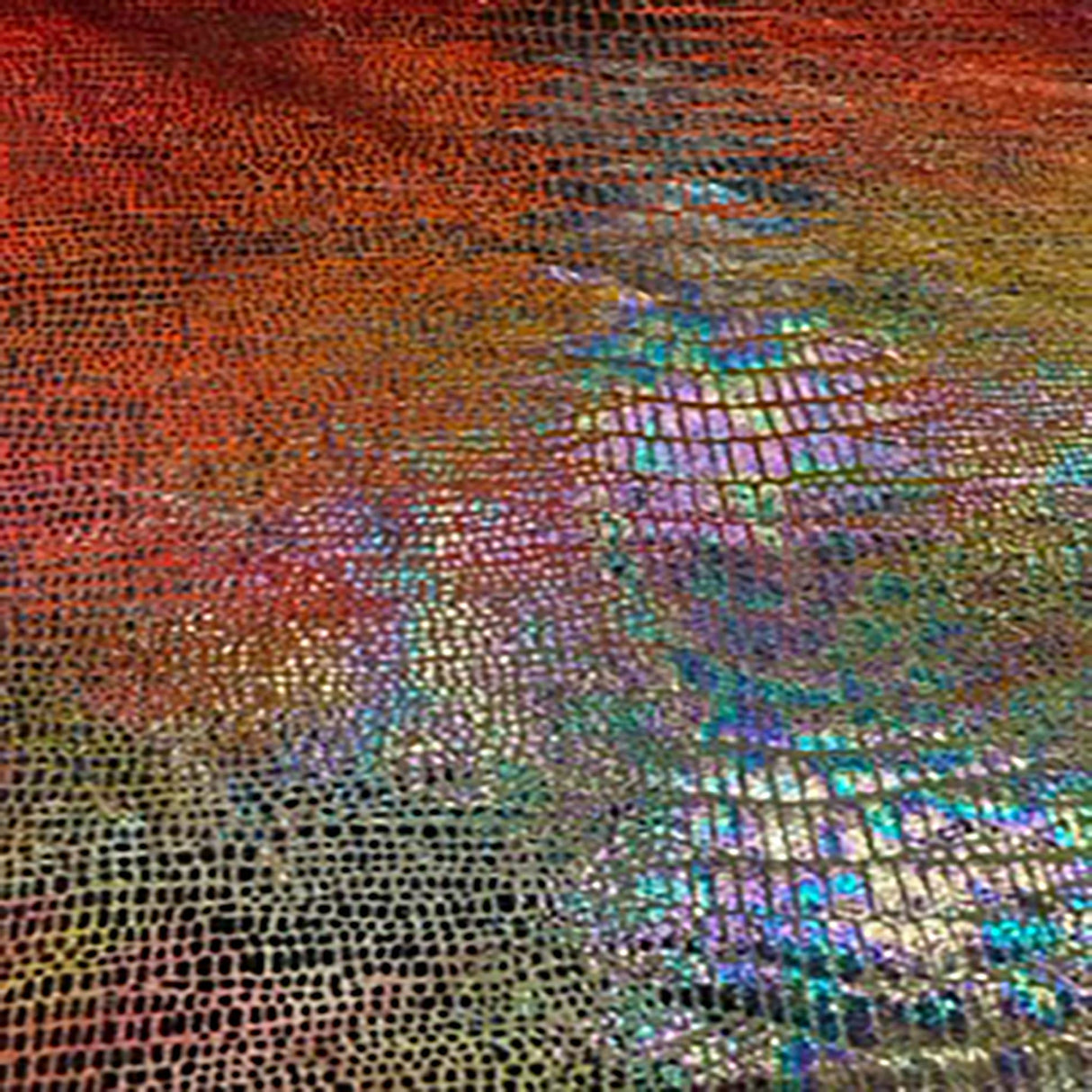 Stretch Tie Dye Lizard Skin Velvet Fabric