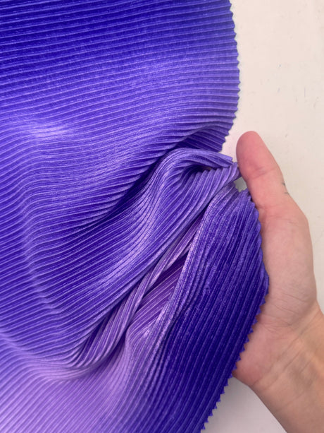 Purple Ombre Pleated Knit