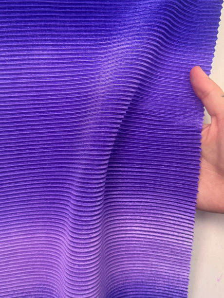 Purple Ombre Pleated Knit
