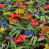 Polyester Spandex Paradise Paper Print Fabric 60"