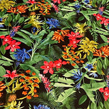 Polyester Spandex Paradise Paper Print Fabric 60"