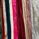 Crushed Stretch Velvet Fabric by the Yard