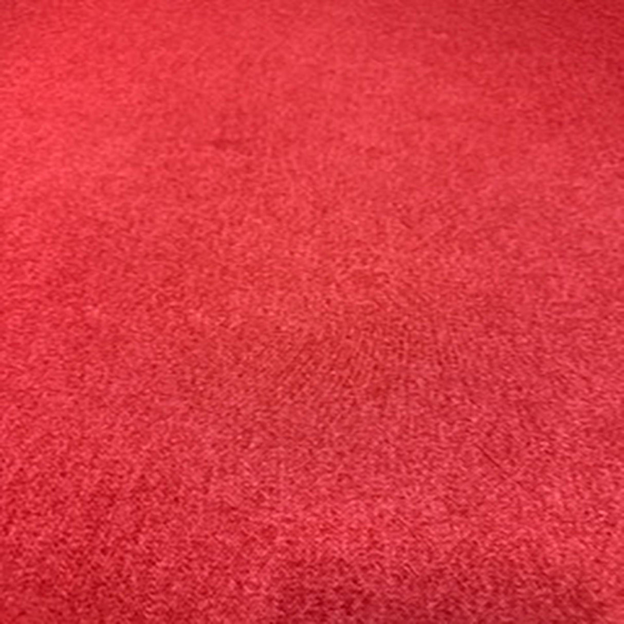 Polyester Spandex Red Denim-Look Fabric