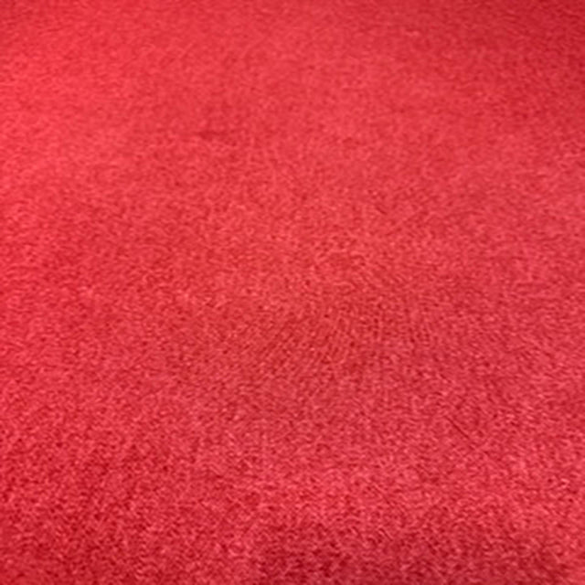Polyester Spandex Red Denim-Look Fabric
