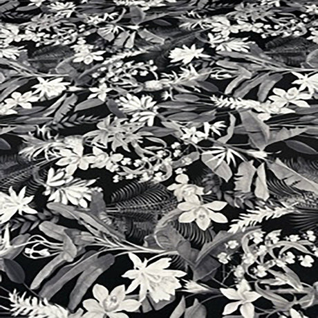 Polyester Spandex Paradise Paper Print Fabric 60"