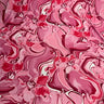 Polyester Spandex Mirage Wave Paper Print Fabric 60" Hot Pink