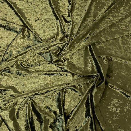 Crushed Stretch Velvet Fabric - 96% Polyester 4% Spandex, 4-Way Stretch, 60" Width, 220 GSM (1 Yard)