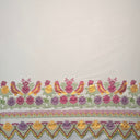 Polyester Floral Bird Embroidered Fabric