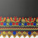 Polyester Floral Bird Embroidered Fabric