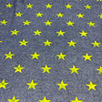Polyester Spandex Denim Look Star Print Fabric