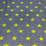 Polyester Spandex Denim Look Star Print Fabric
