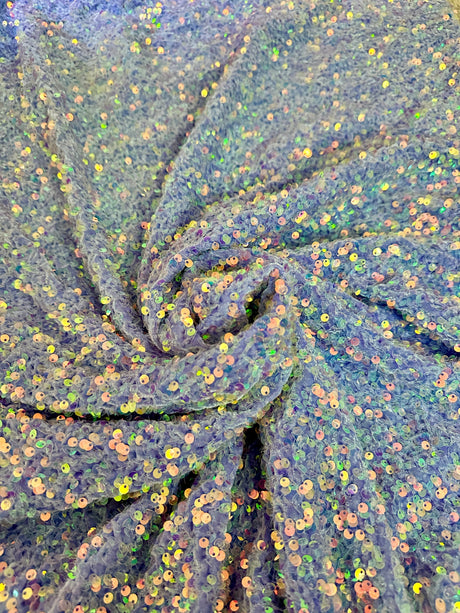 Stretch Sequin Velvet Lavender