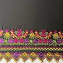 Polyester Floral Bird Embroidered Fabric