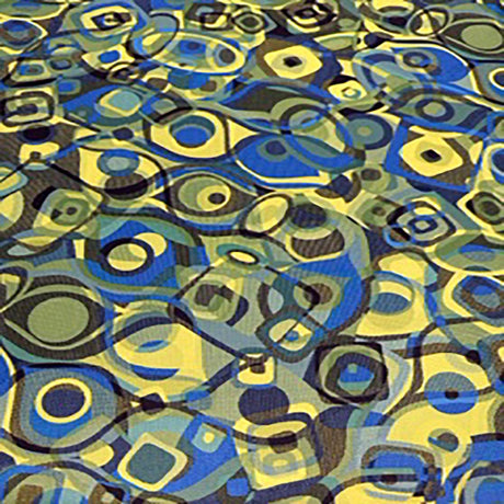 Polyester Spandex Geometric Print Fabric 60"