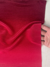 Pleated Knit Red Ombre