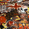Polyester Spandex Graphic Print Fabric 4-Way Stretch 60"