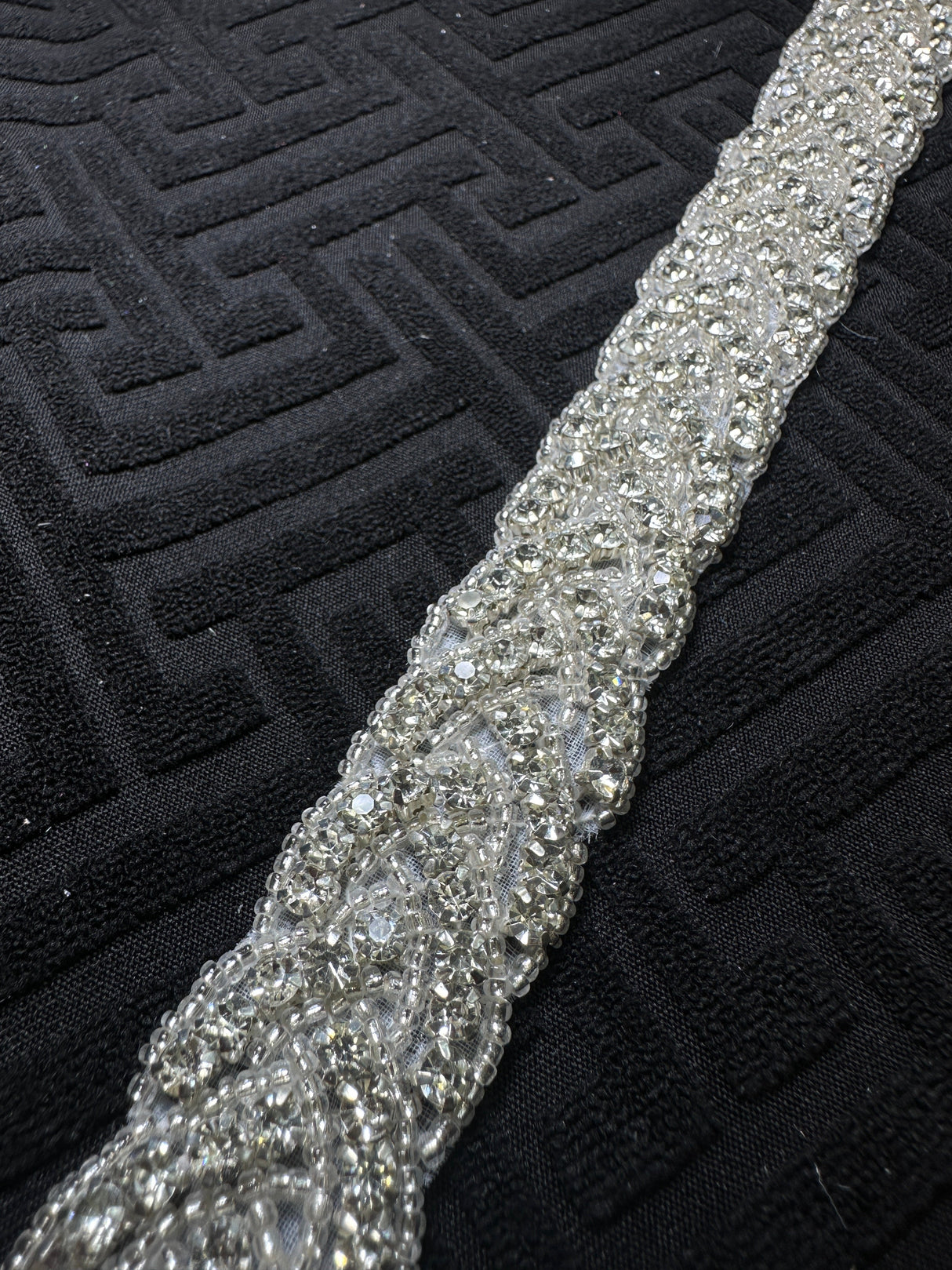 Rhinestone Applique Belt
