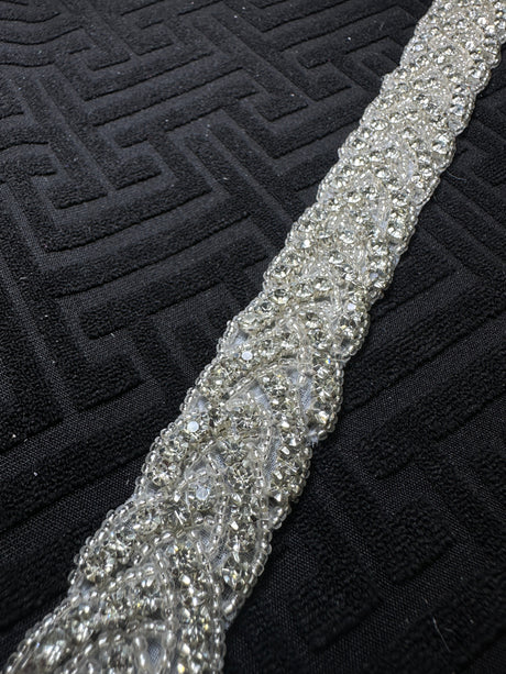 Rhinestone Applique Belt