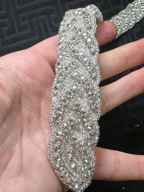 Rhinestone Applique Belt