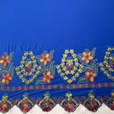 Polyester Floral Embroidered Border Fabric
