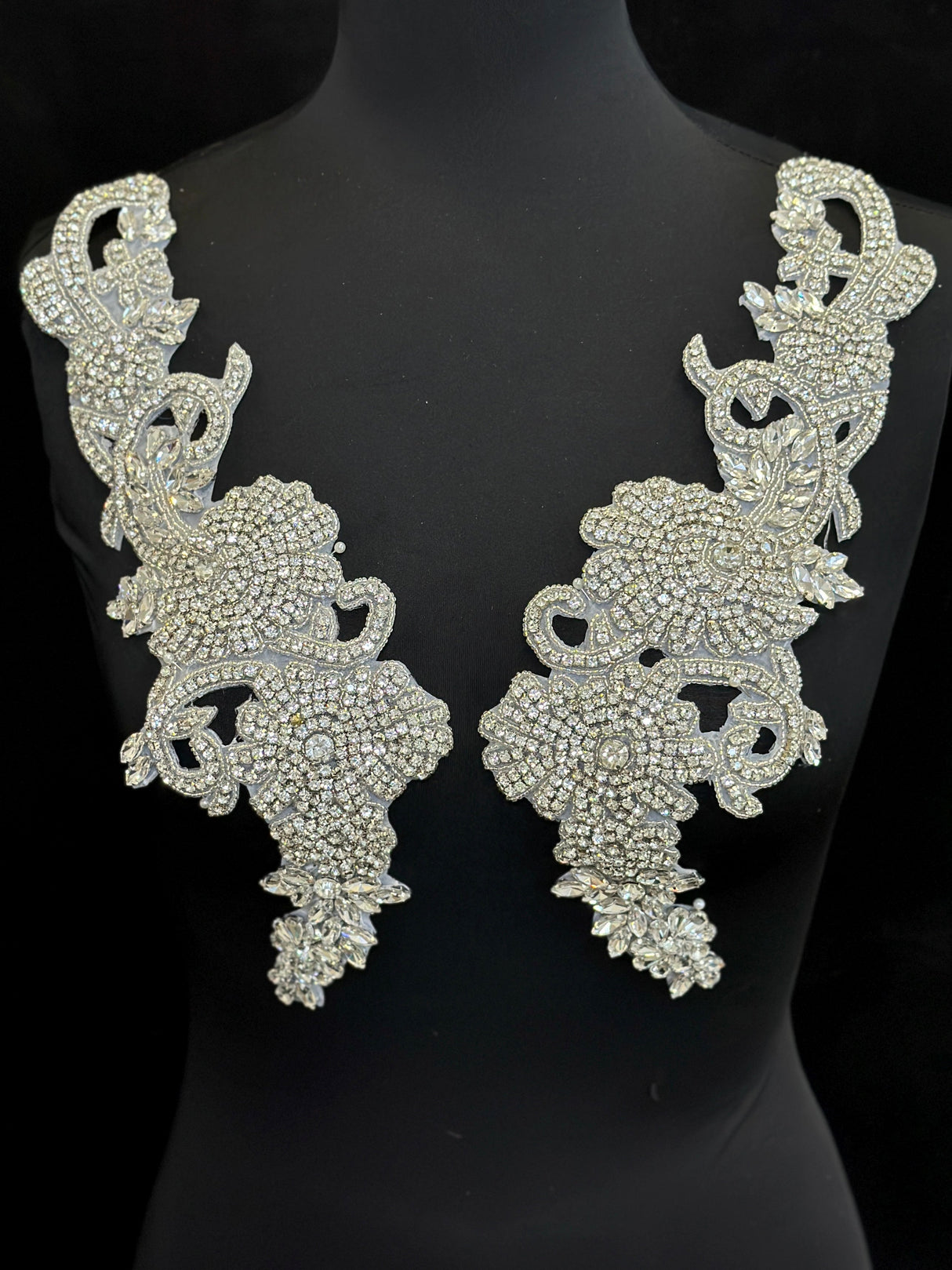 Silver Rhinestone Applique