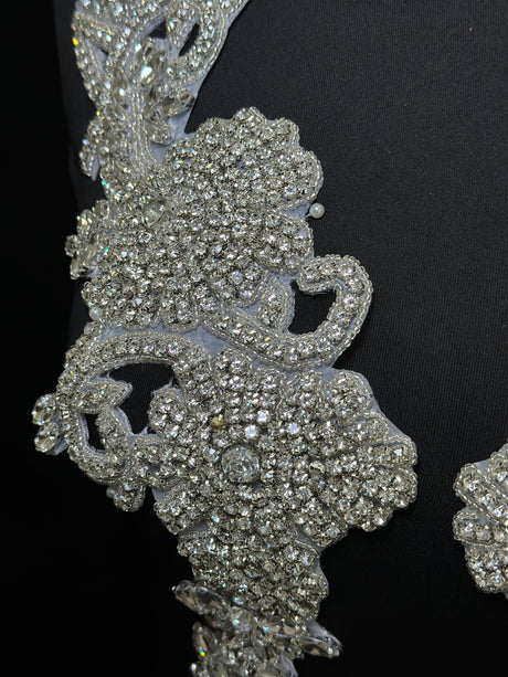 Silver Rhinestone Applique