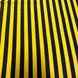 Polyester Spandex Bee Stripes Fabric 4-Way Stretch Black Yellow 60"