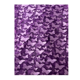 3D Butterfly Embroidered Satin Lace Fabric - 100% Polyester, 4-Way Mechanical Stretch, Mesh Backing, 60" Mesh Width, 54/56" Butterfly Width (1 Yard)