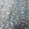 3D Butterfly Embroidered Satin Lace Fabric - 100% Polyester, 4-Way Mechanical Stretch, Mesh Backing, 60" Mesh Width, 54/56" Butterfly Width (1 Yard)