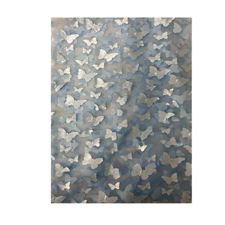 Satin Lace Fabric 3D Butterfly Embroidered