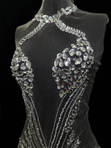 Rhinestone Applique Bodice