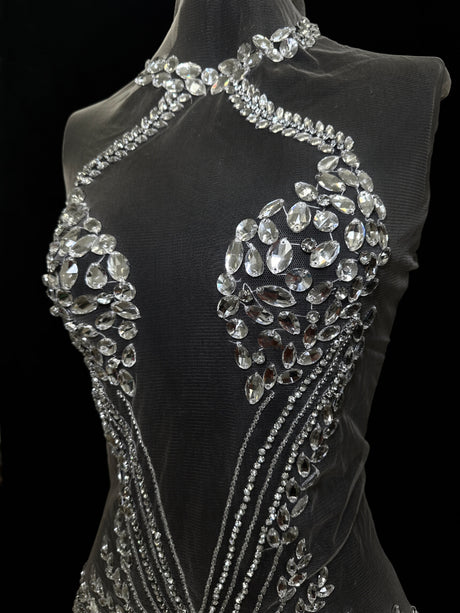 Rhinestone Applique Bodice