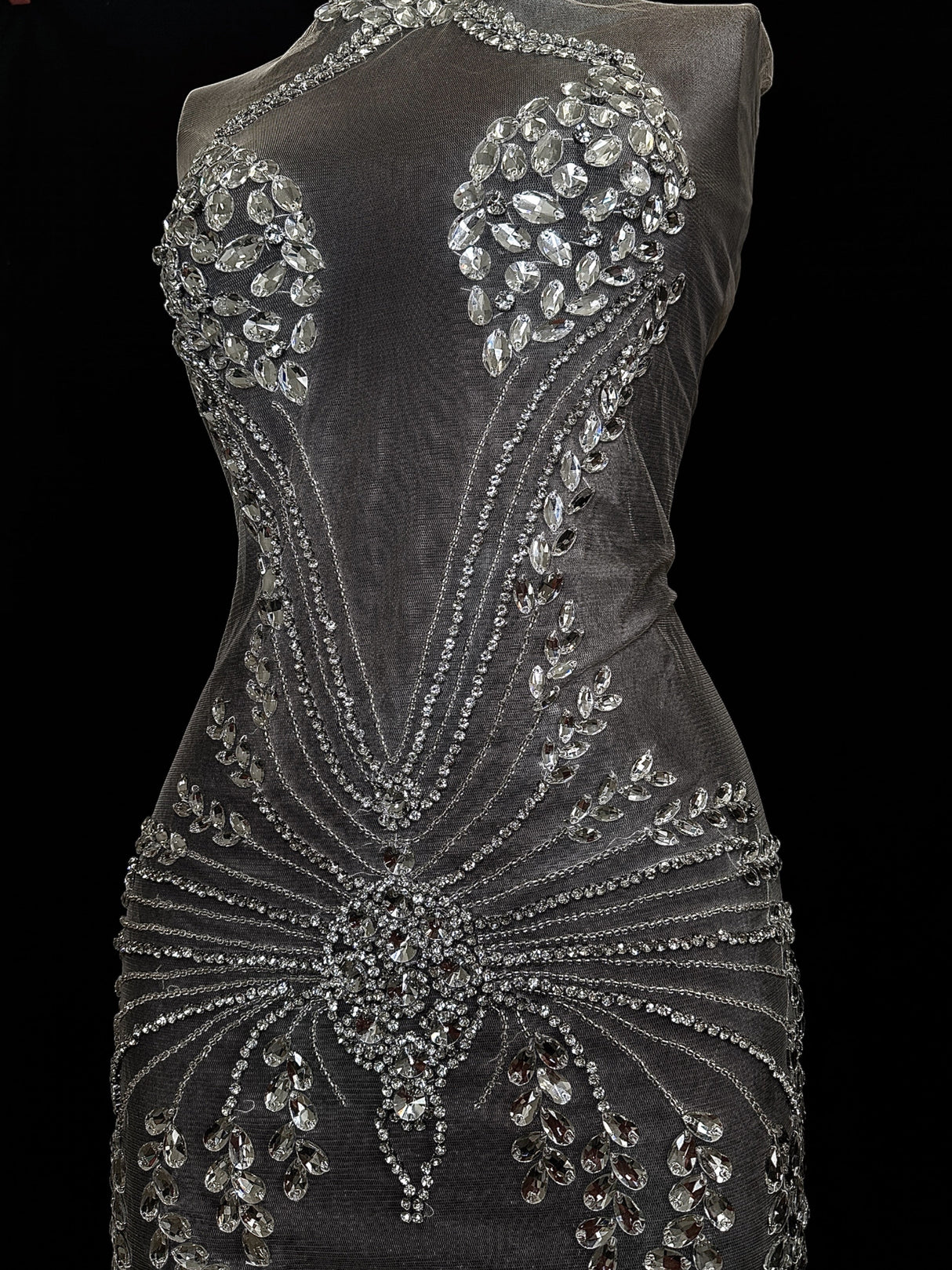 Rhinestone Applique Bodice