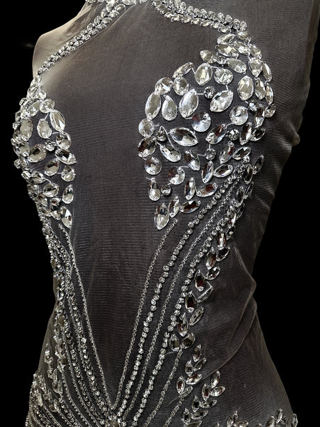 Rhinestone Applique Bodice