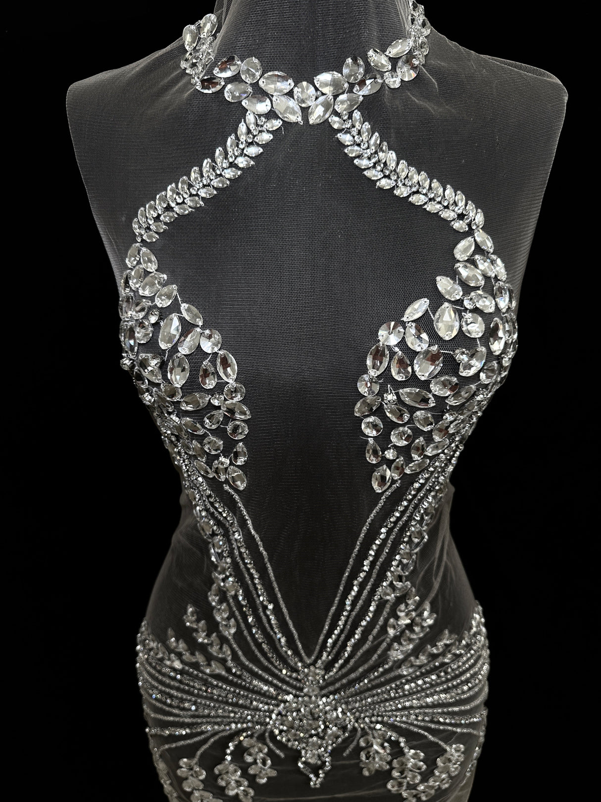Rhinestone Applique Bodice