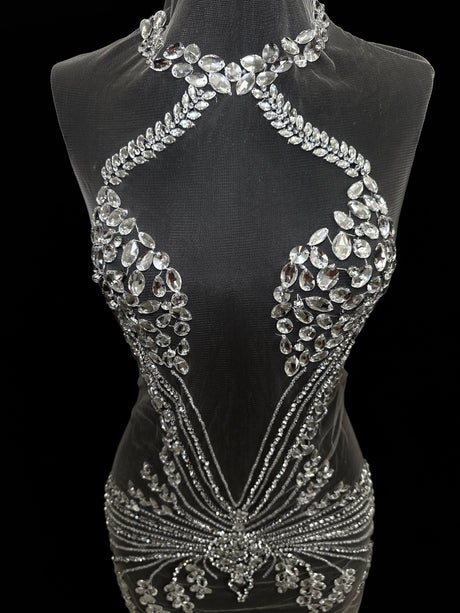 Rhinestone Applique Bodice
