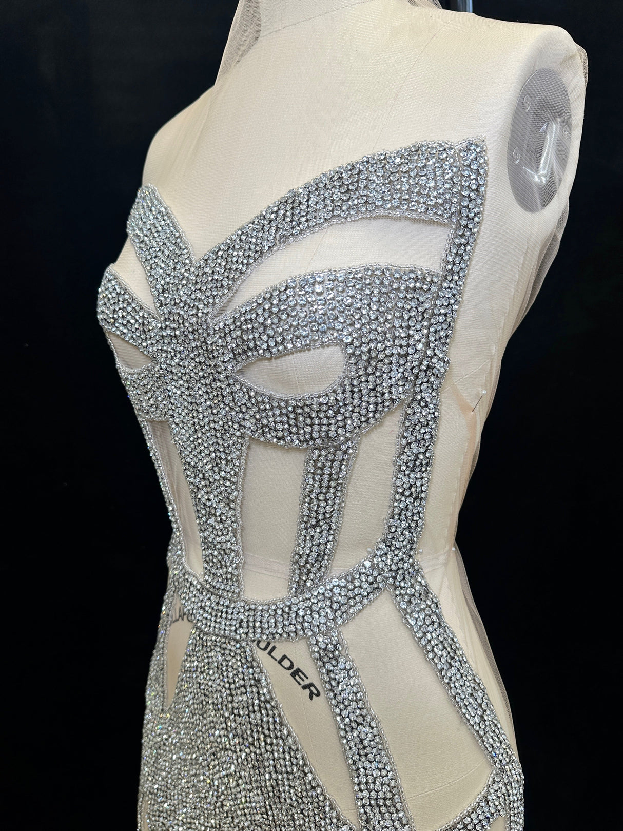 Rhinestone Bodice Applique