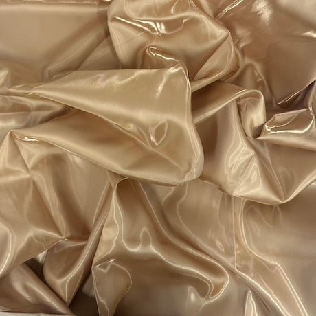 Crystalized Reflective Liquid Bridal Satin Fabric - 100 Percent Polyester Fabric, Solid, 59/60" Width (1 Yard)