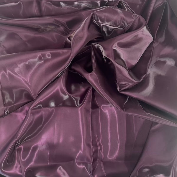 Crystalized Reflective Liquid Bridal Satin Fabric - 100 Percent Polyester Fabric, Solid, 59/60" Width (1 Yard)