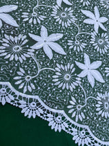 Bridal White Dainty Lace on Mesh