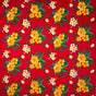 Hibiscus Plumeria Tropical Leaves Clusters 100 Percent Rayon Fabric - Red, Hunter Green, Royal, Navy Tropical Floral Print, 36" X 45" (1 Yard)