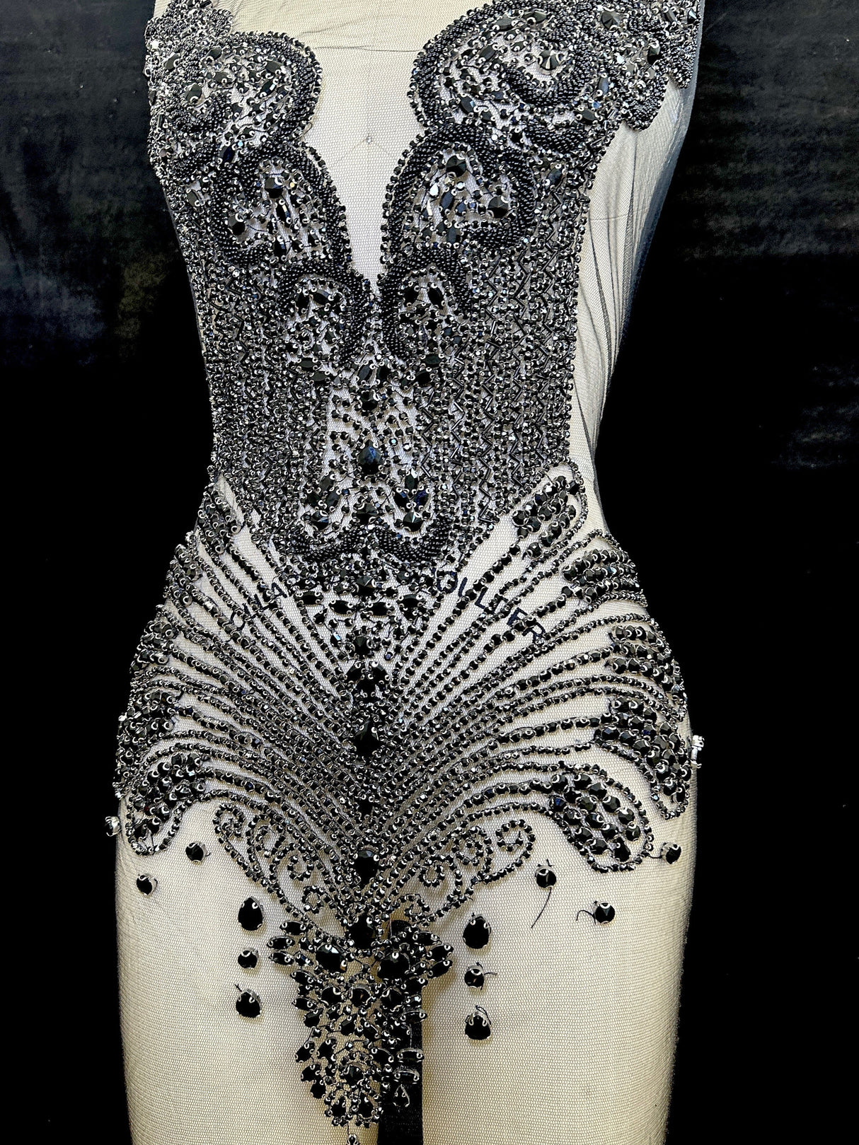 Rhinestone Bodice Applique
