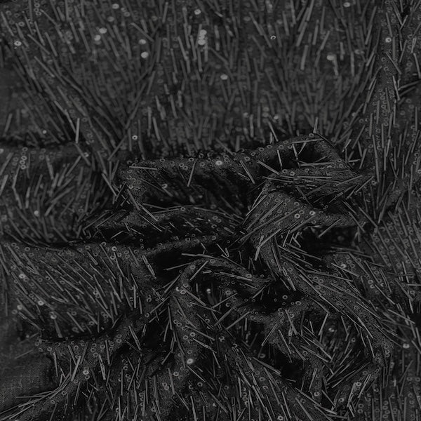 Stretch Sequins Fabric French Fringe