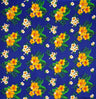 Rayon Fabric Hibiscus Plumeria Tropical Leaves Clusters