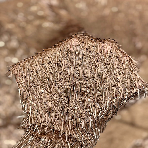 Stretch Sequins Fabric French Fringe