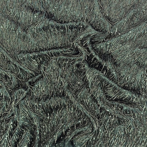 Stretch Sequins Fabric French Fringe