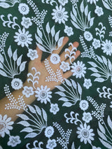 White Floral Embroidered Lace